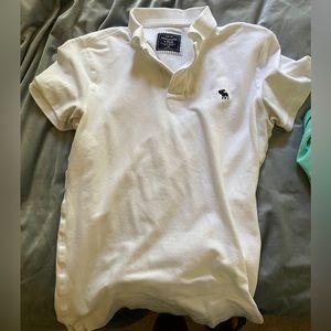 Abercrombie and Fitch White Polo